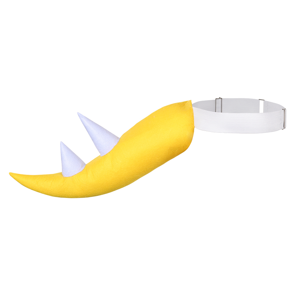 Women'S Yellow Accessories - クッパジュニアコスプレイエローテール小道具映画ブラザーズコスチュームアクセサリーユニセックス大人男性女性ジュニア衣装ハロウィンカーニバル用