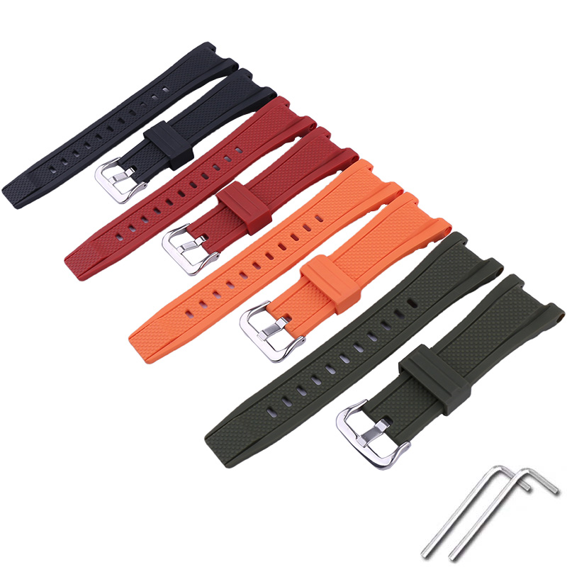 Women Accessories Gst - メンズラバー製腕時計バンドアクセサリー、カシオ GST-W110 210B S110 S100G W110G