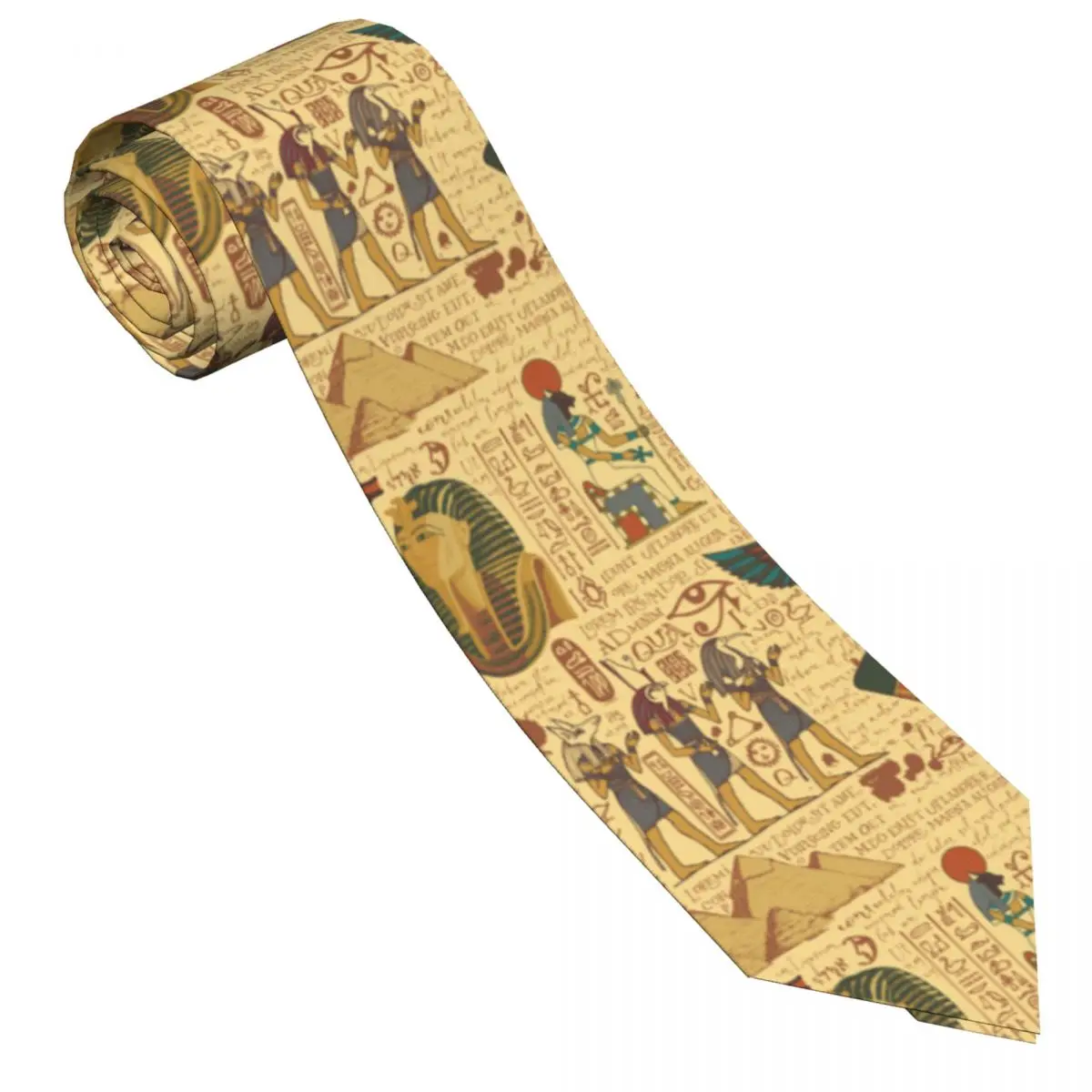 Women Accessories Egypt - 男性のための古代エジプトのテーマのスリムなネクタイ,カジュアルな矢じり,男性のためのスリムなネクタイ,フォーマルなパーティーアクセサリー,シンプル
