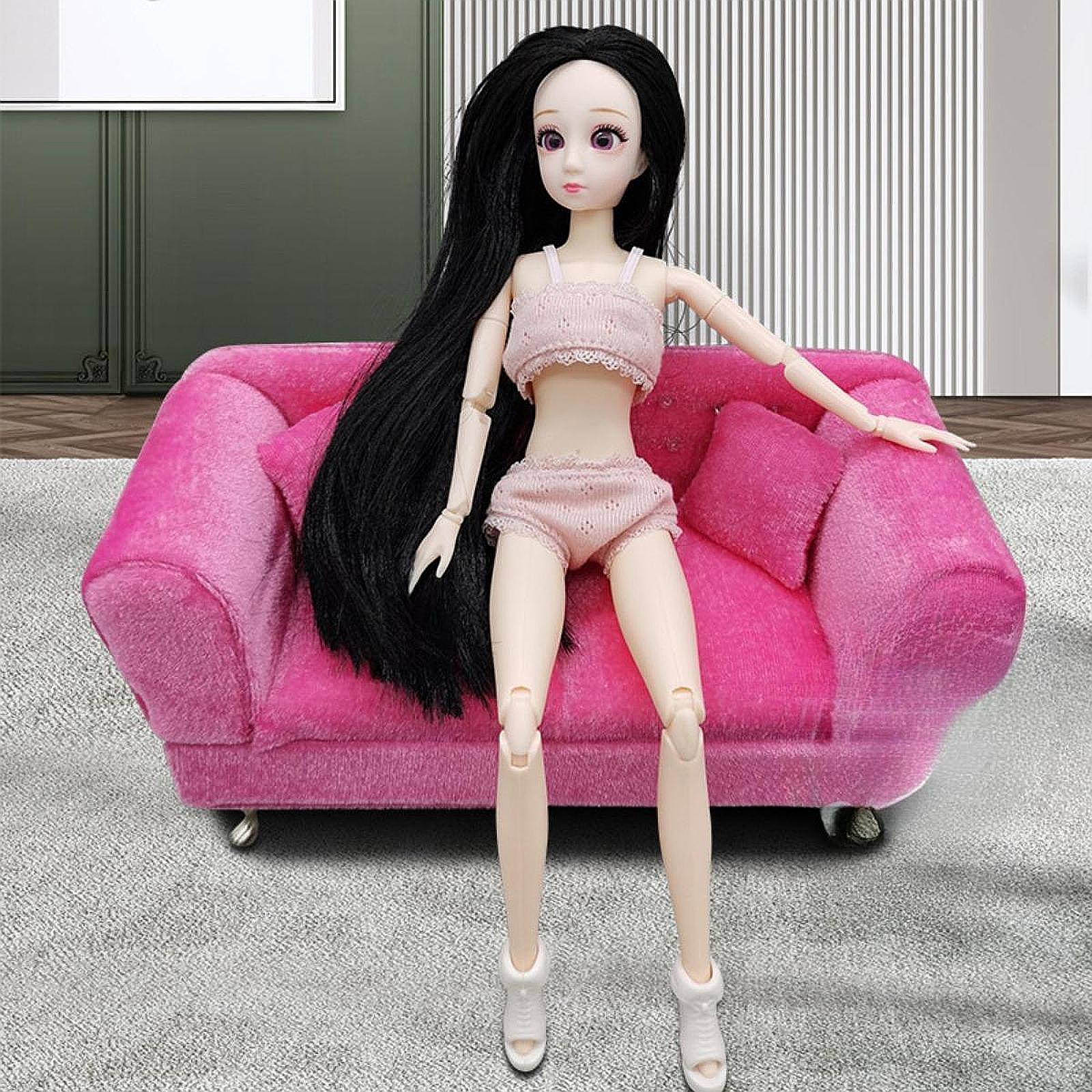 1:6 ドールハウスソファカウチ防塵モダンジュエリーボックス - Women Accessories Display のレビューと価格
