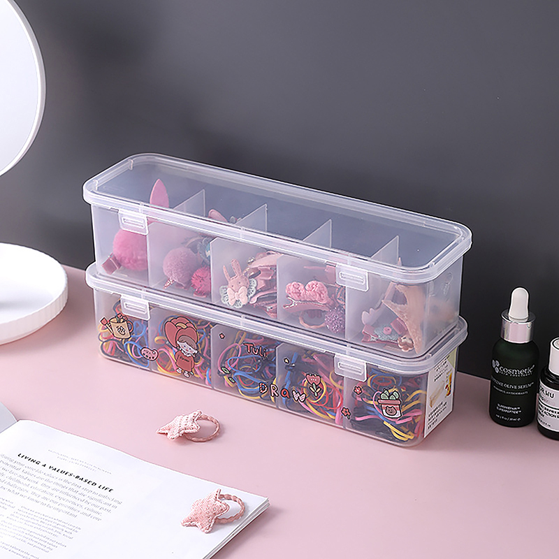 多機能5区画透明収納ボックス、女性用ヘアアクセサリー・ジュエ - Women Accessories Display のレビューと価格