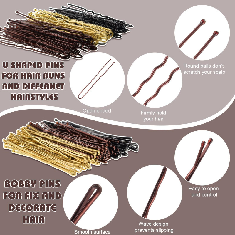 1箱480個入りヘアスタイリングアクセサリーキット U字型ヘ - Hair Fork Stick のレビューと価格
