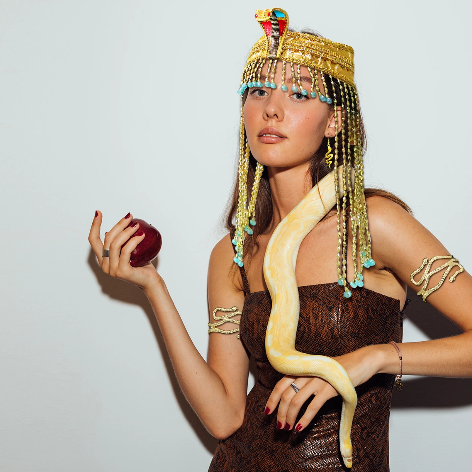 女性用スネークイヤリングブレスレットジュエリー、ハロウィンコ - Women Accessories Egypt のレビューと価格