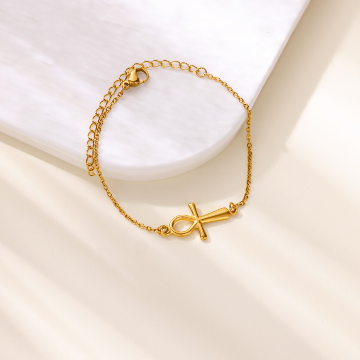 エジプトアンククロスブレスレット女性のためのヴィンテージゴー - Women Accessories Egypt のレビューと価格
