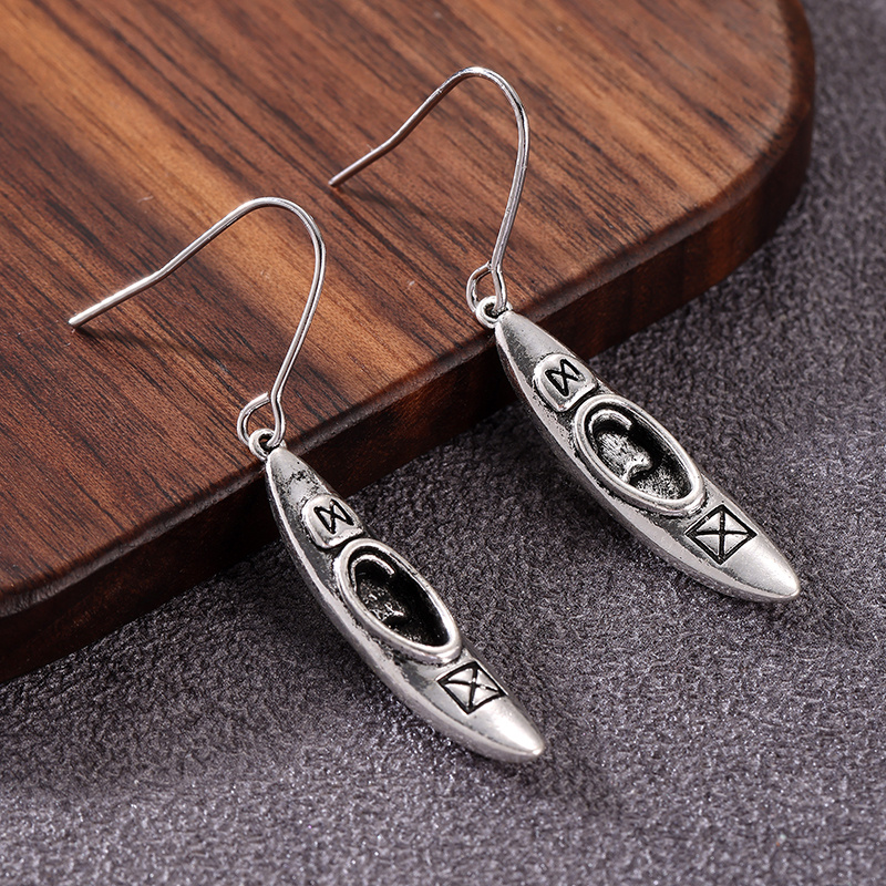 レディースクリエイティブカヤック型ペンダントイヤリングヴィン - Women'S Kayak Accessories のレビューと価格