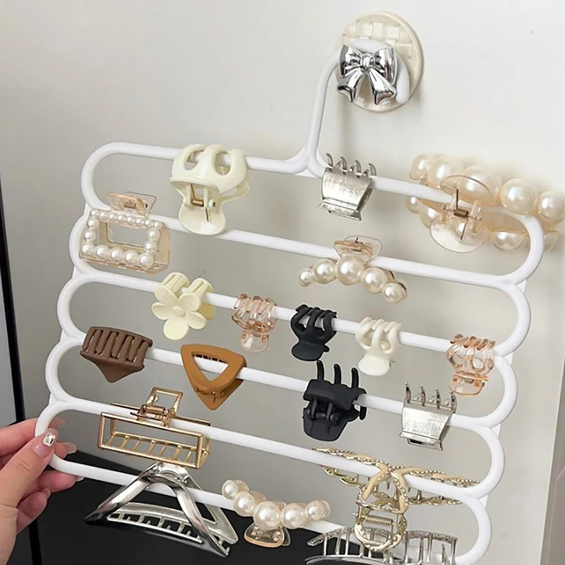 5 層髪爪収納ラックオーガナイザー大容量肥厚ヘッドバンドホル - Women Accessories Display のレビューと価格