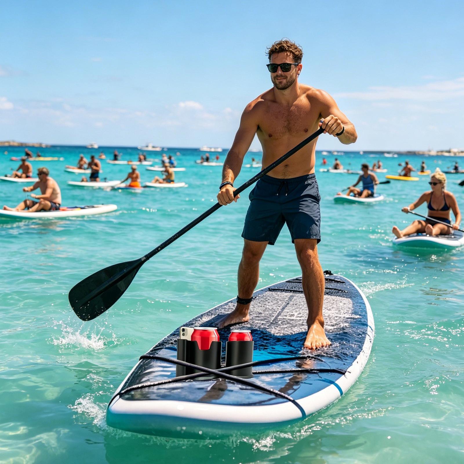 パドルボードカップ＆電話ホルダー2-in-1、滑り止めカヤッ - Women'S Kayak Accessories のレビューと価格