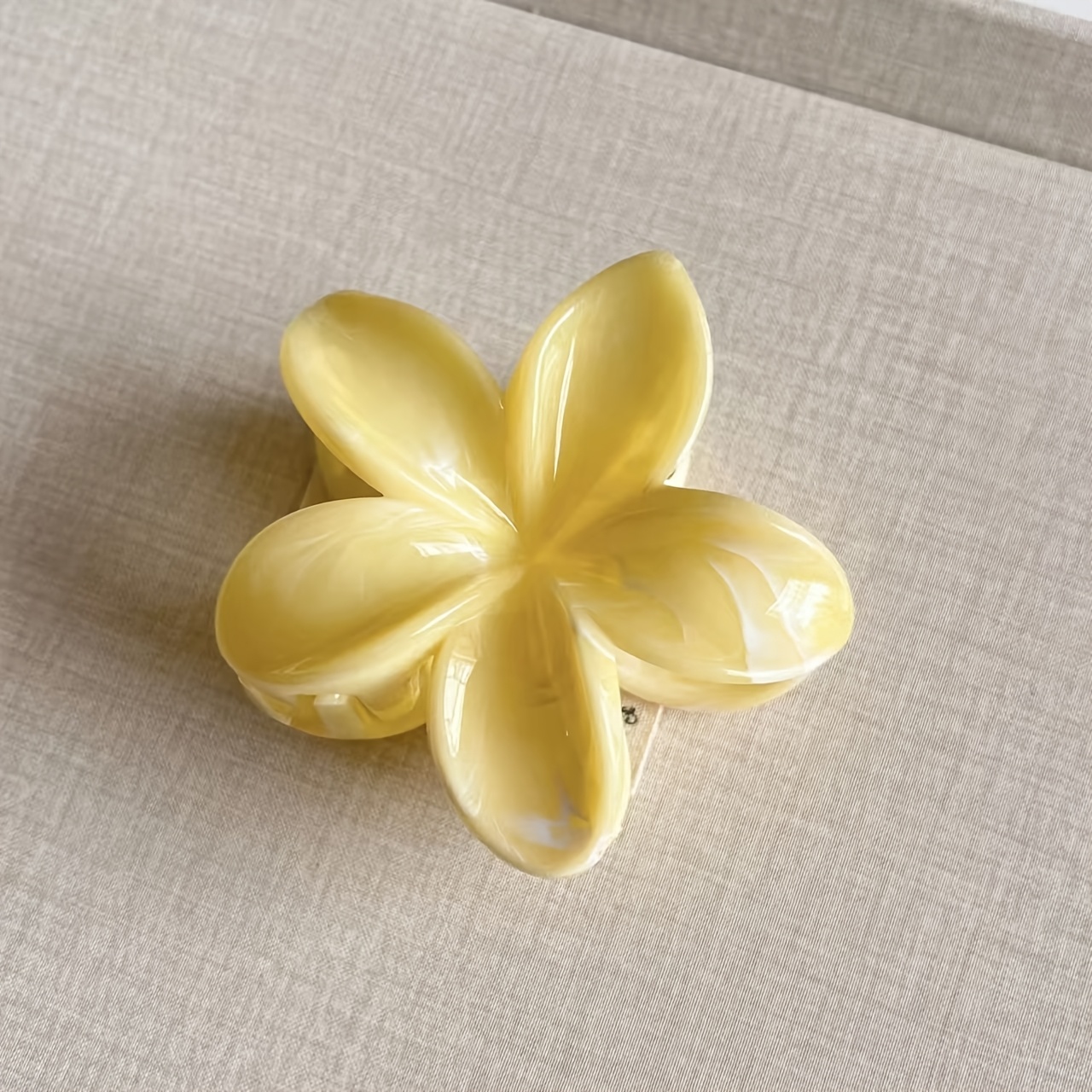 2個セット ファッション感のある黄色の大理石模様のアクリル製 - Women'S Yellow Accessories のレビューと価格