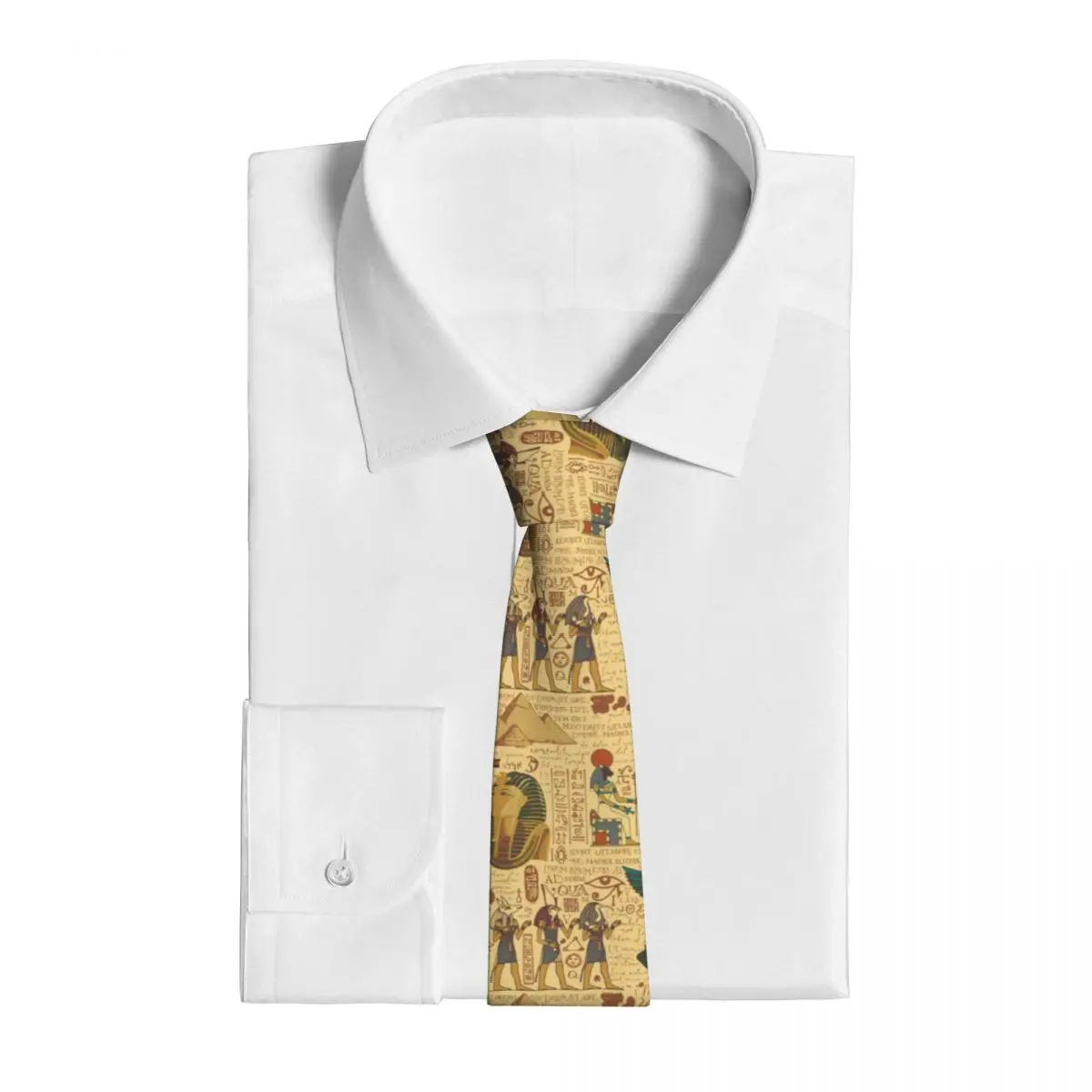 男性のための古代エジプトのテーマのスリムなネクタイ,カジュア - Women Accessories Egypt のレビューと価格